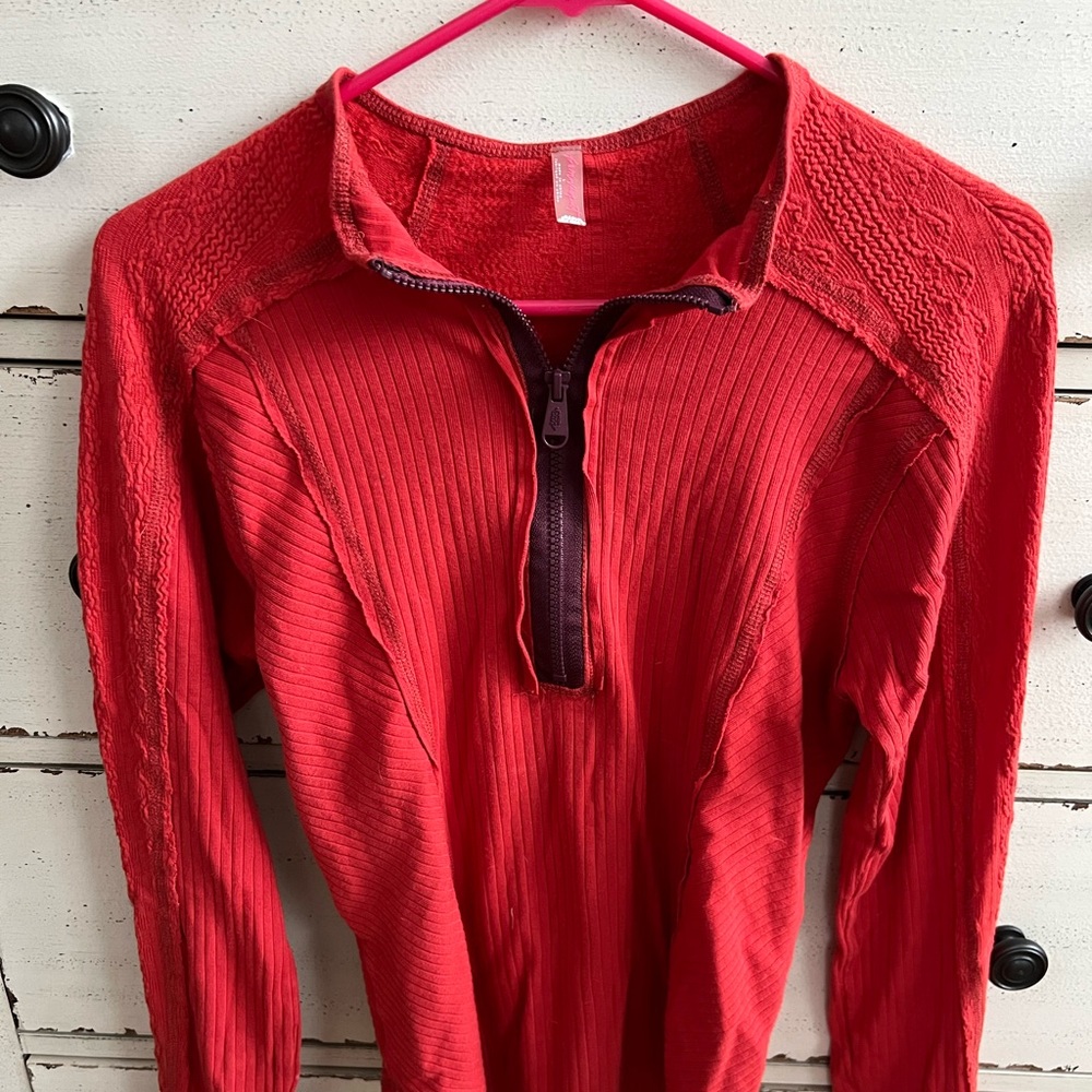 FP Movement by Free People long sleeve red shirt